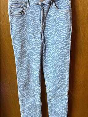Levi's Light Blue Zebra-Print Jeans